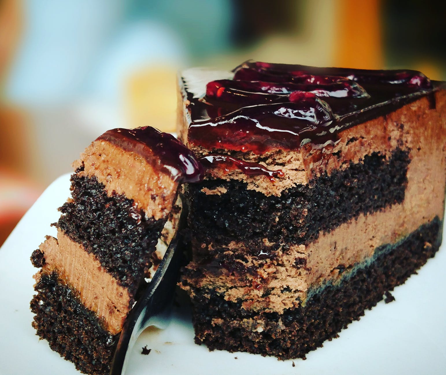 blueberries cake chocolate chocolate cake